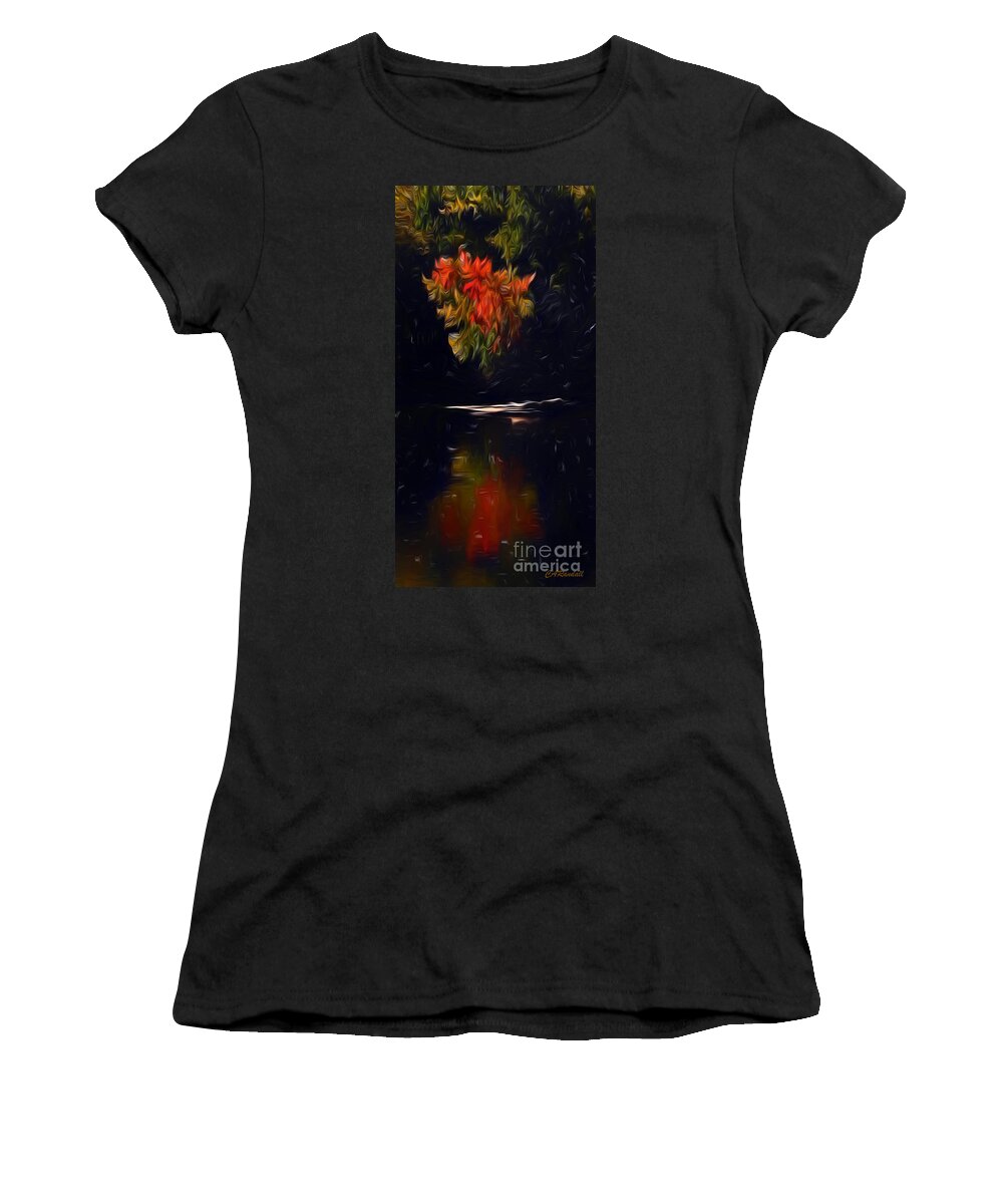 Water Women's T-Shirt featuring the photograph Fire and Water by Carol Randall