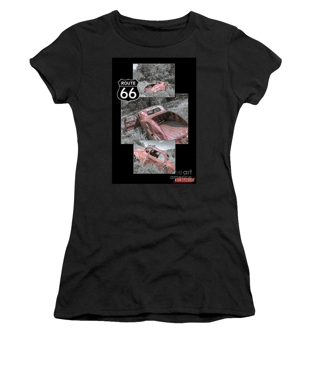Forgotten Women's T-Shirt featuring the photograph Forgotten Coupe collage by Darrell Foster