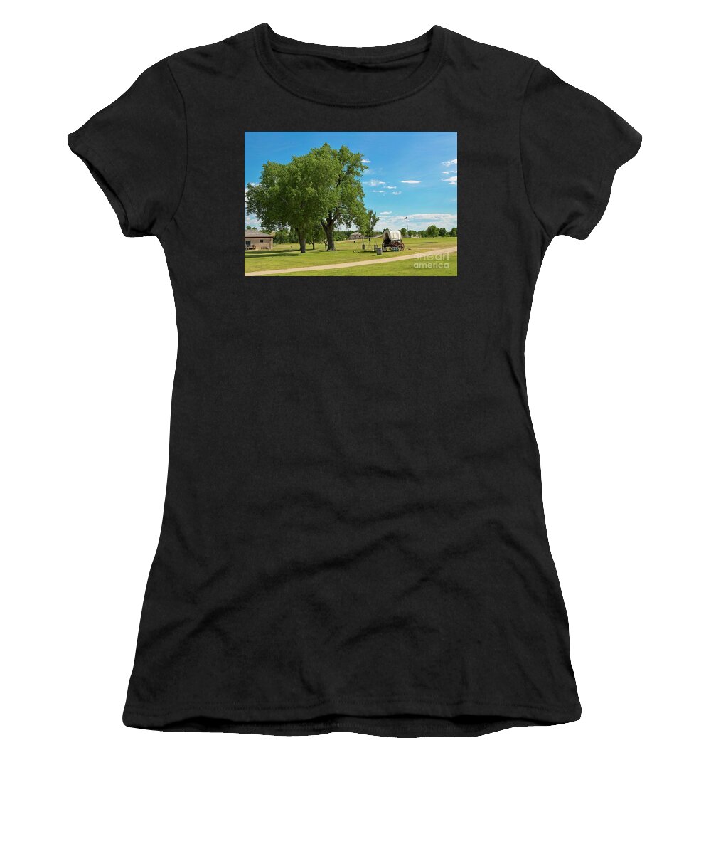Jon Burch Women's T-Shirt featuring the photograph Fort Laramie by Jon Burch Photography