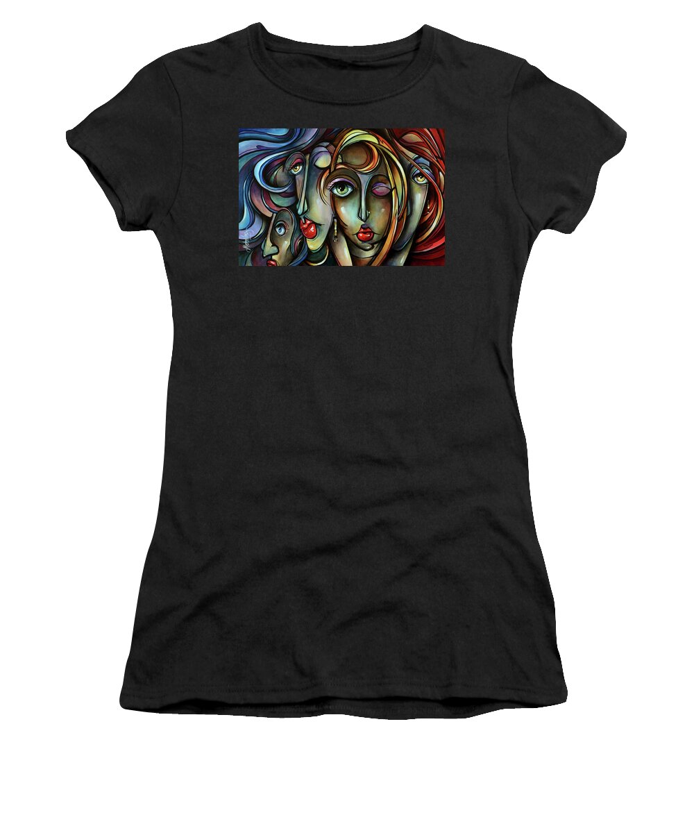Urban Expressions Women's T-Shirt featuring the painting Full Tilt Again by Michael Lang