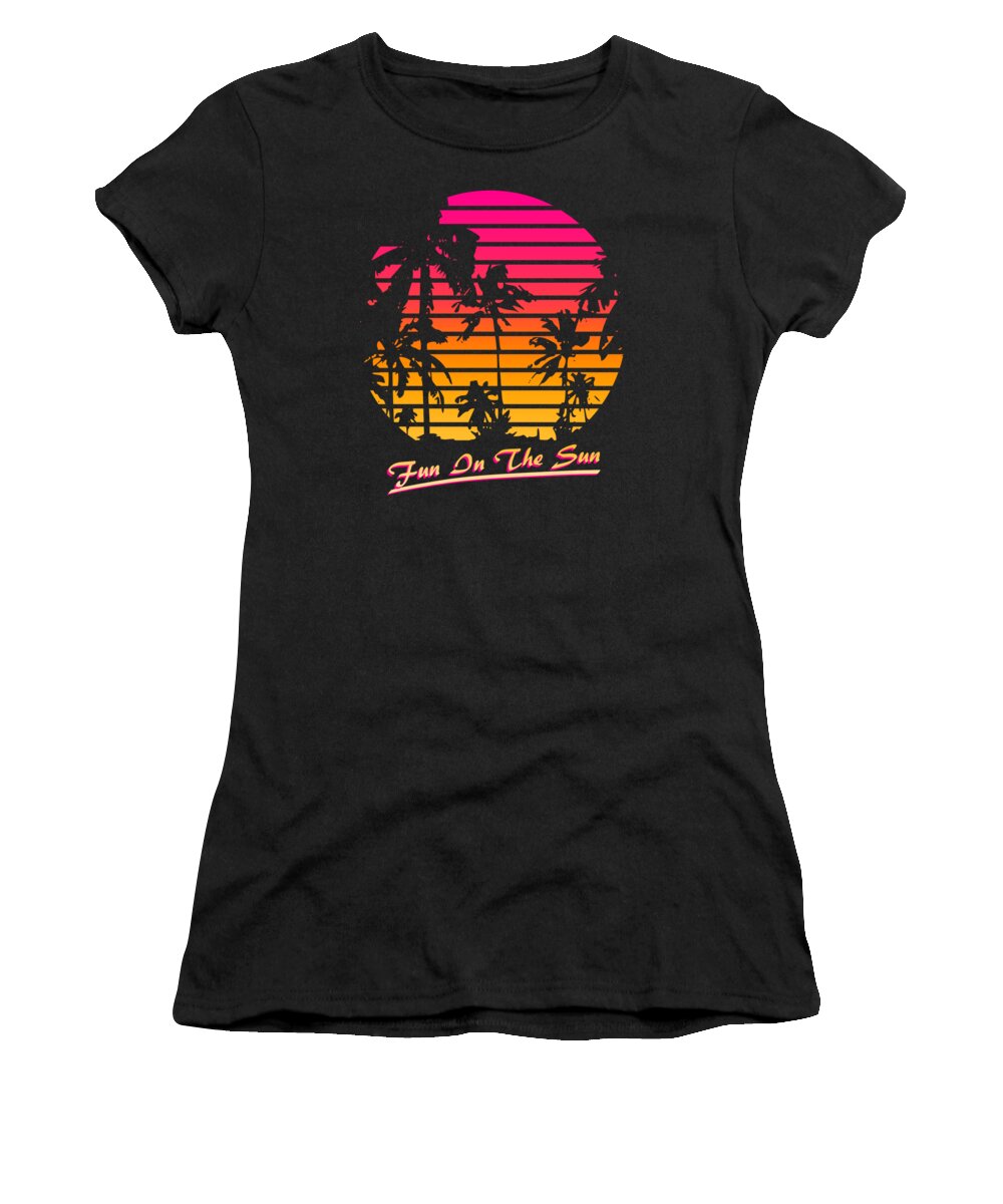 Fun Women's T-Shirt featuring the digital art Fun In The Sun by Filip Schpindel