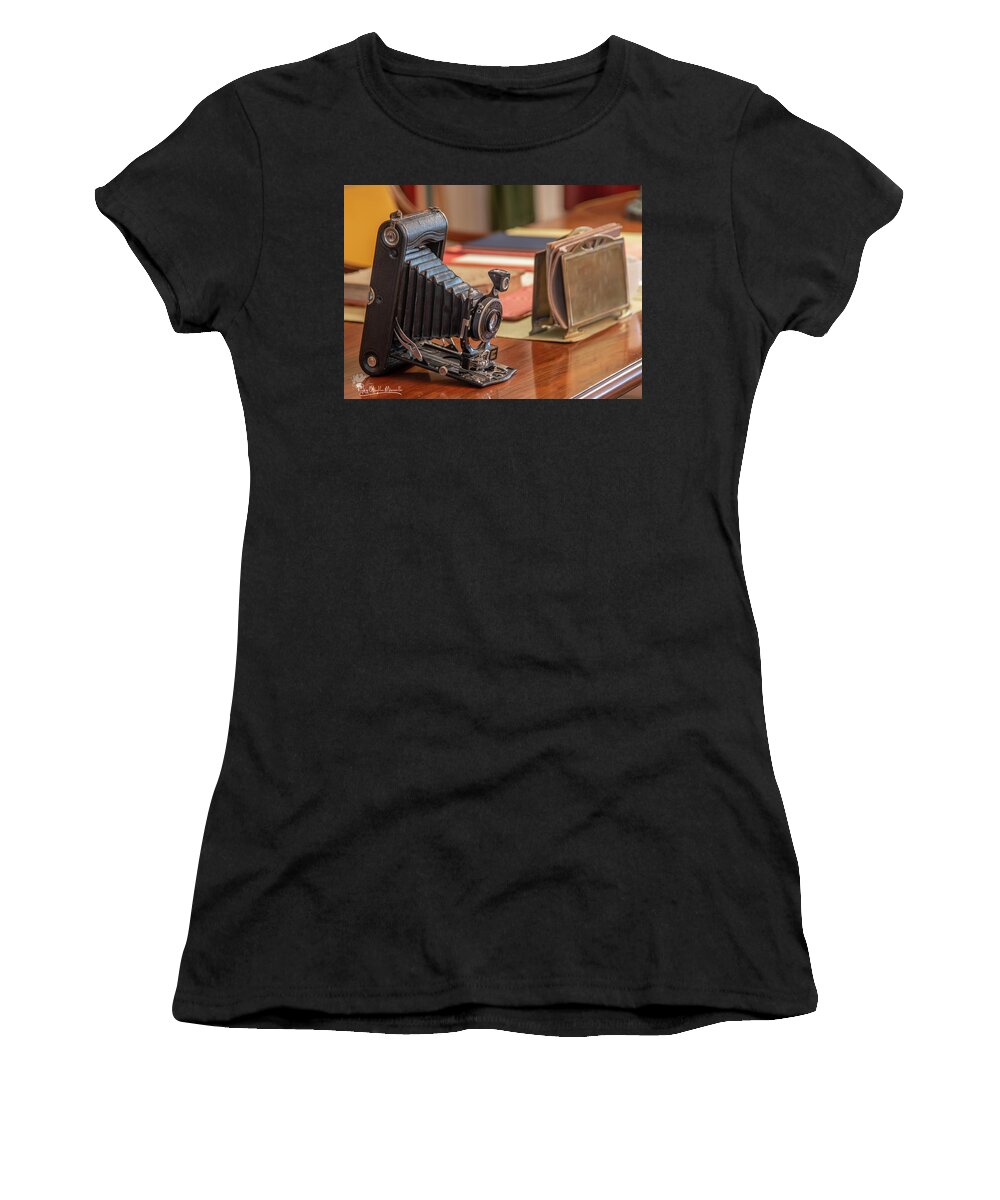 George Eastman. George Eastman House Women's T-Shirt featuring the photograph George's Camera by Regina Muscarella