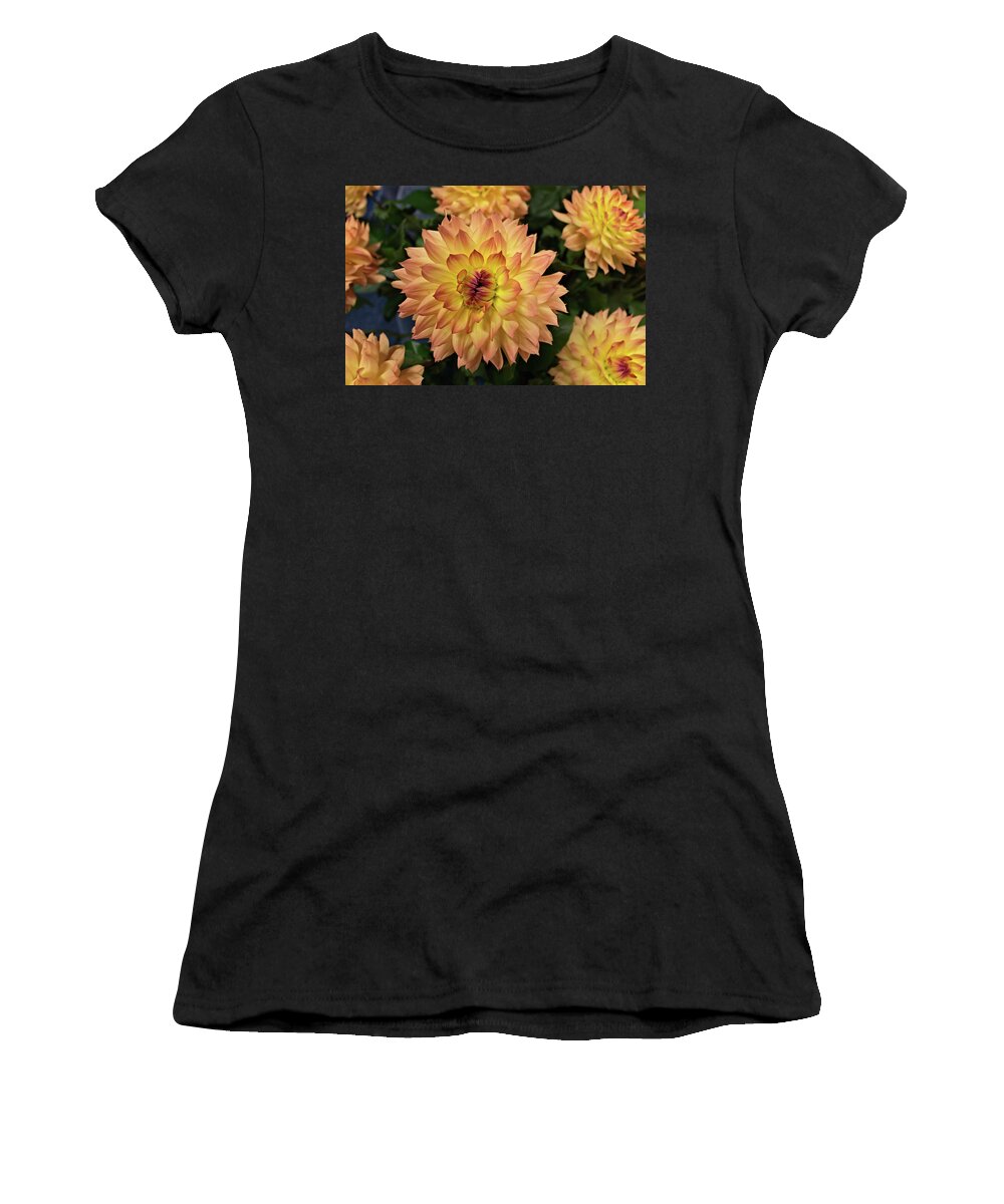 Flower Women's T-Shirt featuring the photograph Giant Dahlia by Loyd Towe Photography