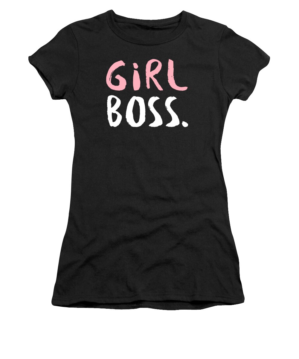 Entrepreneur Women's T-Shirt featuring the digital art Girl Boss by Jacob Zelazny
