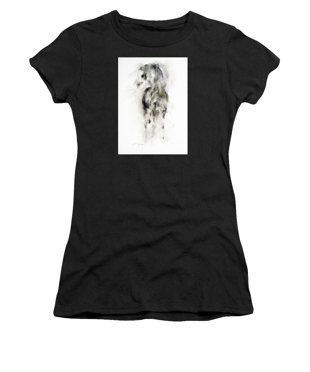 Horse Women's T-Shirt featuring the painting Grace by Janette Lockett