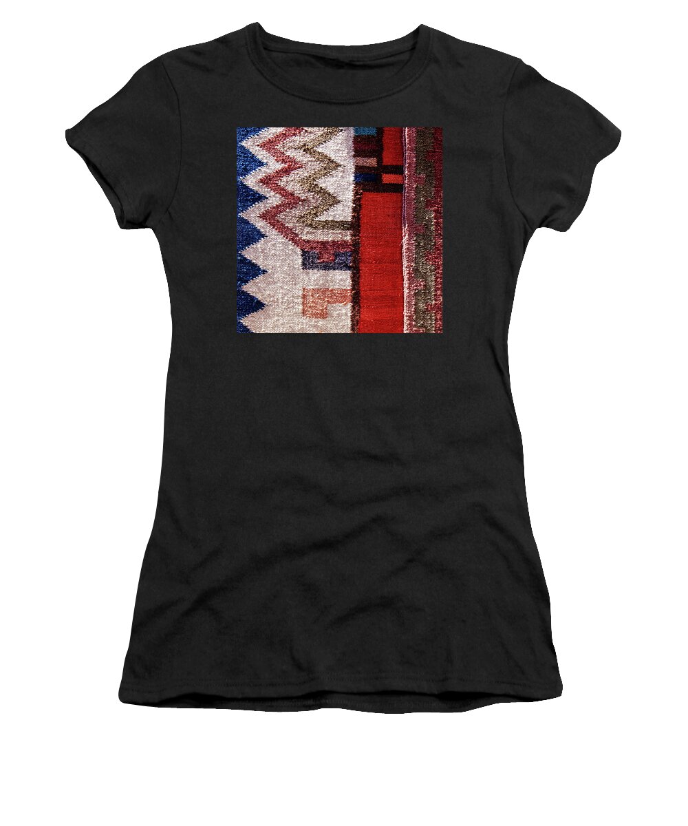 Guatemalan Women's T-Shirt featuring the photograph Guatemalan rugs by Tatiana Travelways