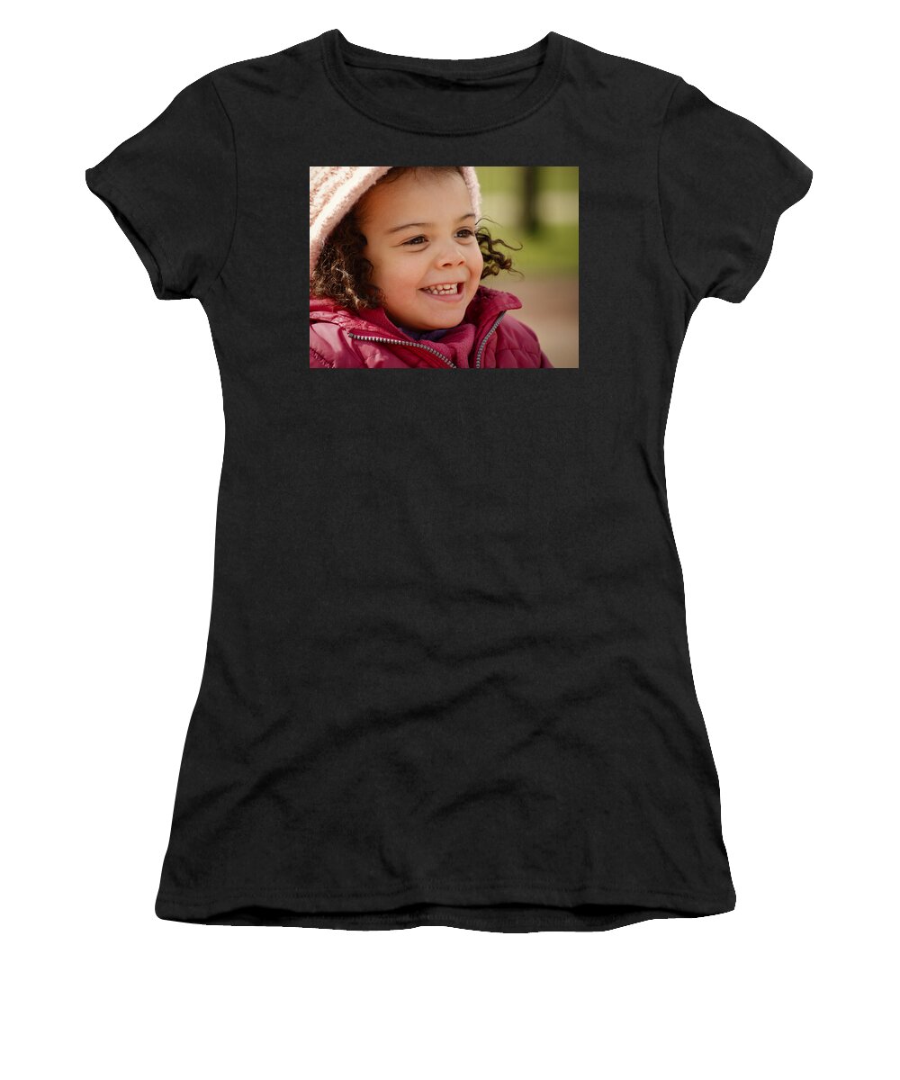 One Person Women's T-Shirt featuring the photograph Happy Days by Raymond Hill
