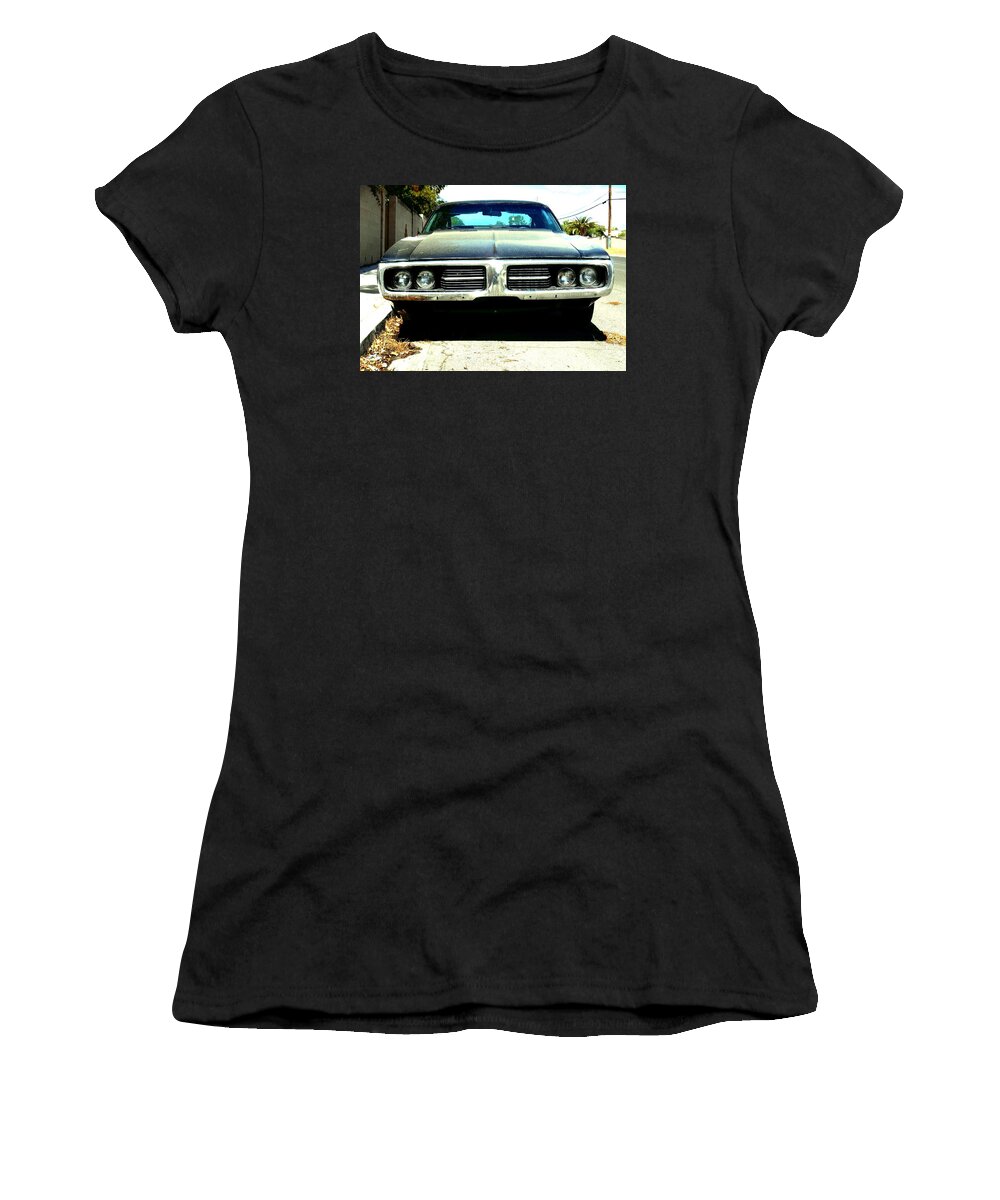Highway Women's T-Shirt featuring the photograph Headlights by Dietmar Scherf