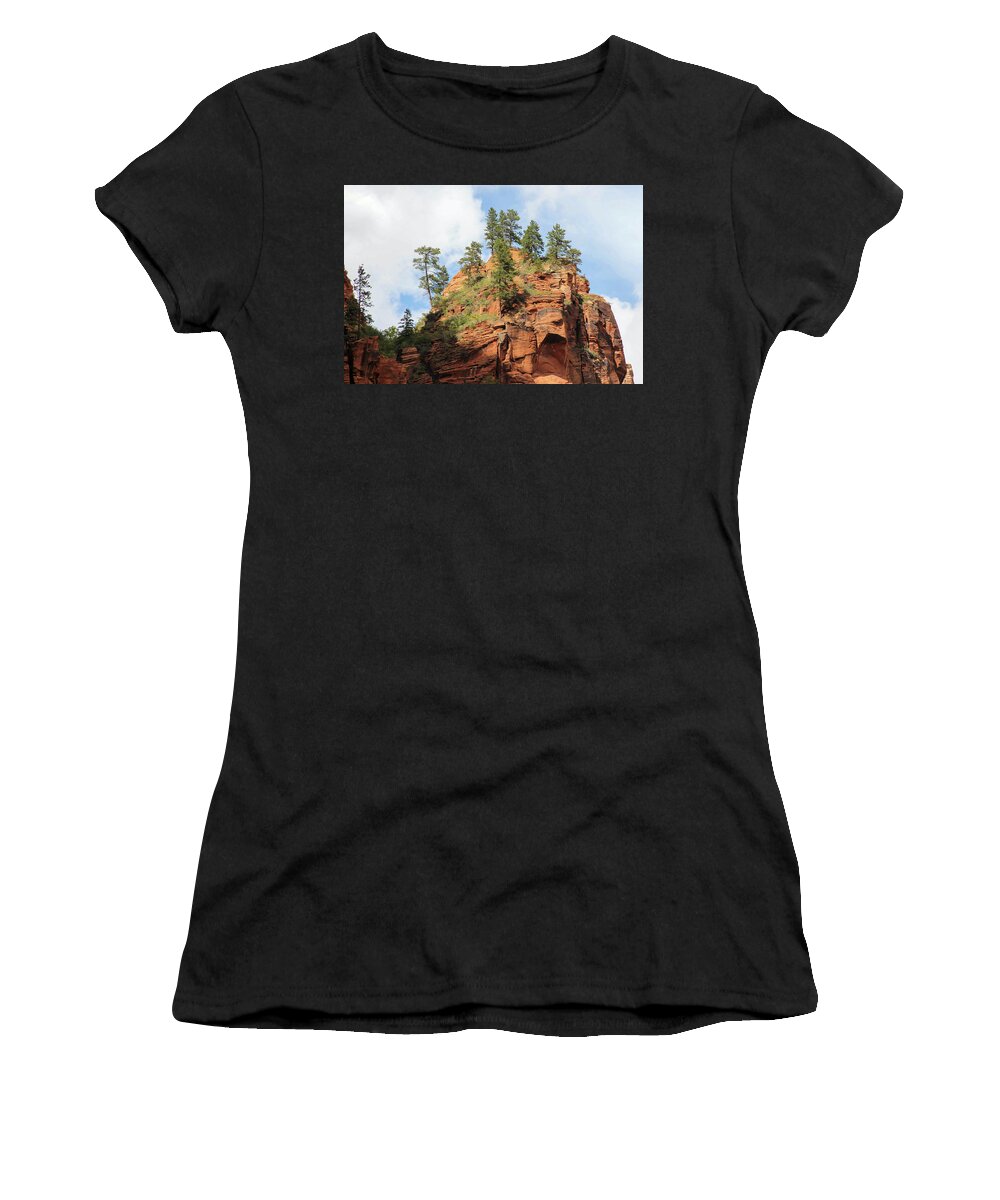 Landscape Women's T-Shirt featuring the photograph High Above the Canyon by Robert Carter