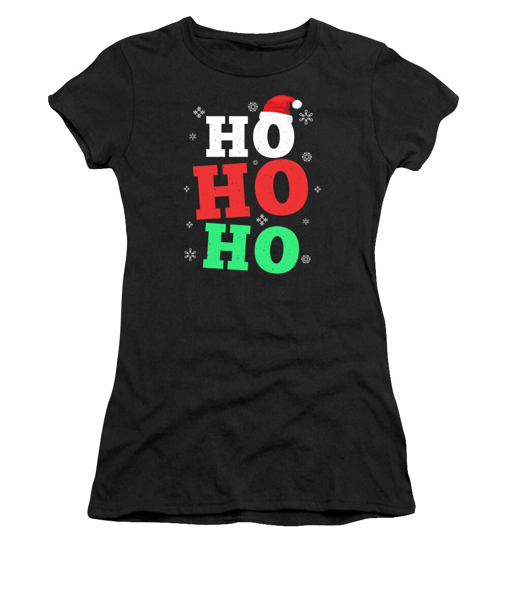 Ugly Christmas Women's T-Shirt featuring the digital art Ho Ho Ho Merry Christmas Santa by Jacob Zelazny
