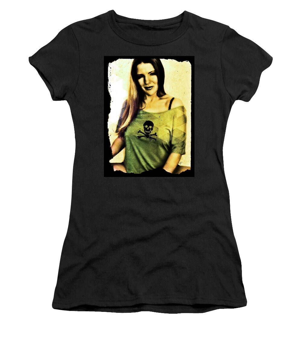 Dark Women's T-Shirt featuring the digital art Holly 3 by Mark Baranowski
