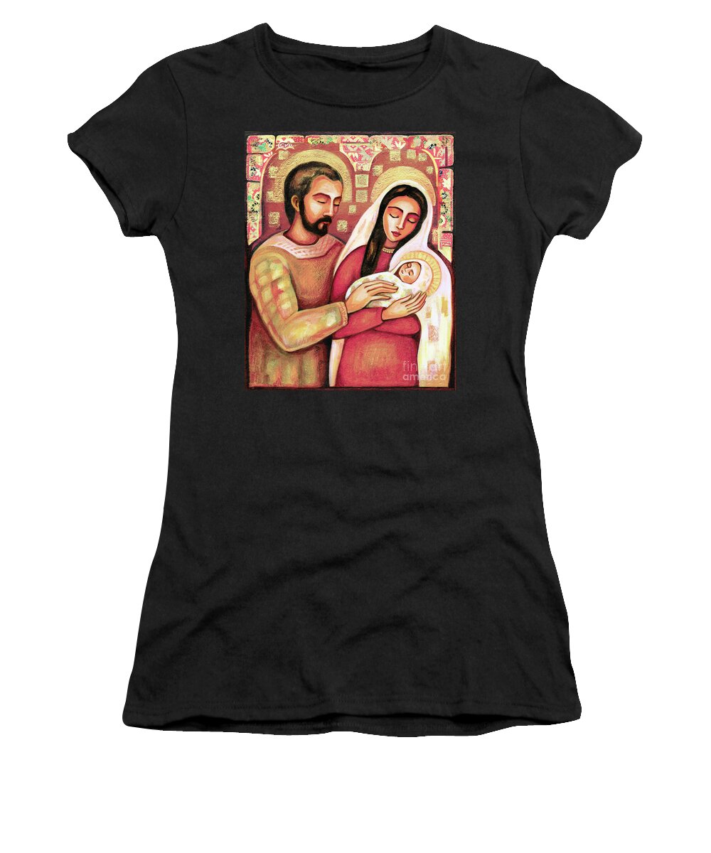 Holy Family Women's T-Shirt featuring the painting Holy Family by Eva Campbell