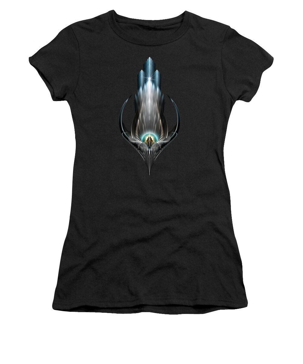 Fractal Women's T-Shirt featuring the digital art Ice Vision Of The Imperial View by Xzendor7