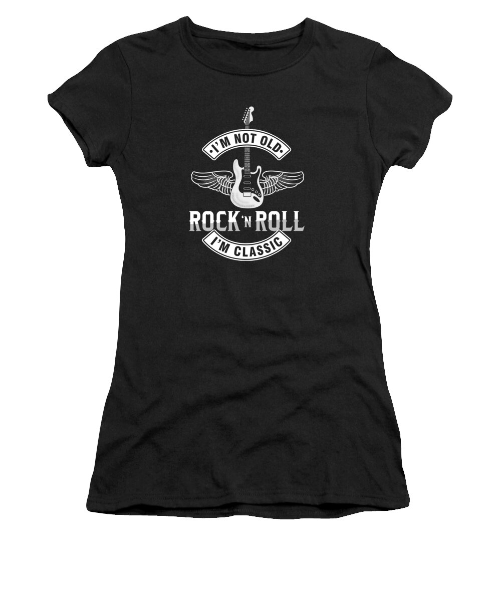 Im Not Old Rock Music Guitarist Bass Electric Guitar Musician Rock Band  Gift Women's T-Shirt by Thomas Larch - Pixels