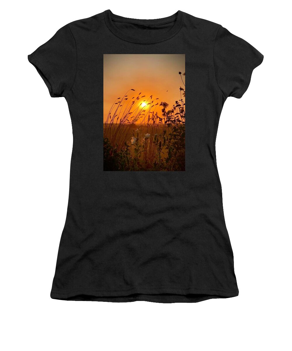 Iphonography Women's T-Shirt featuring the photograph IPhonography Sunset 2 by Julie Powell