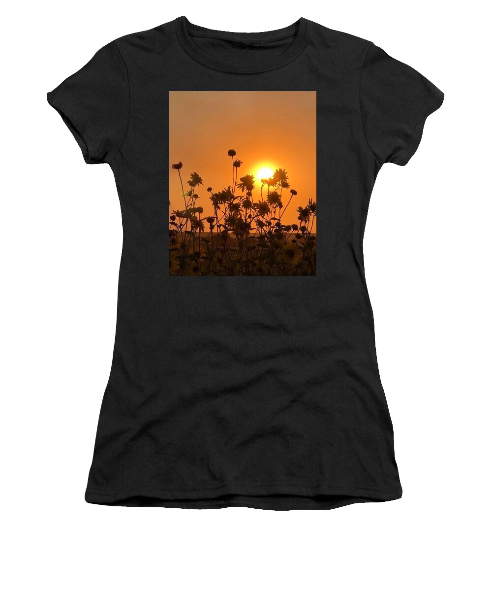 Iphonography Women's T-Shirt featuring the photograph iPhonography Sunset 4 by Julie Powell