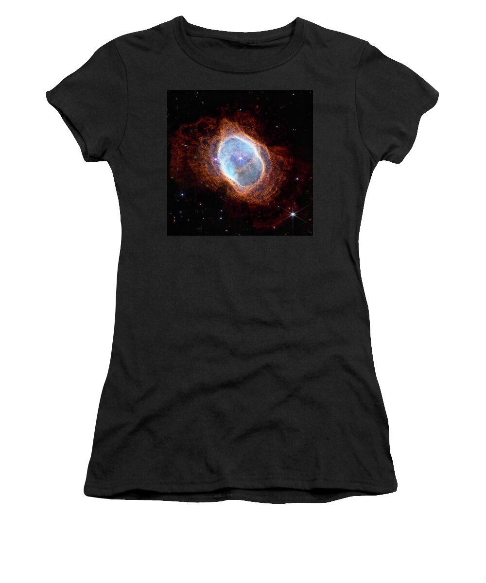James Webb Telescope Women's T-Shirt featuring the photograph James Webb Telescope - Southern Ring Nebula by Adam Romanowicz