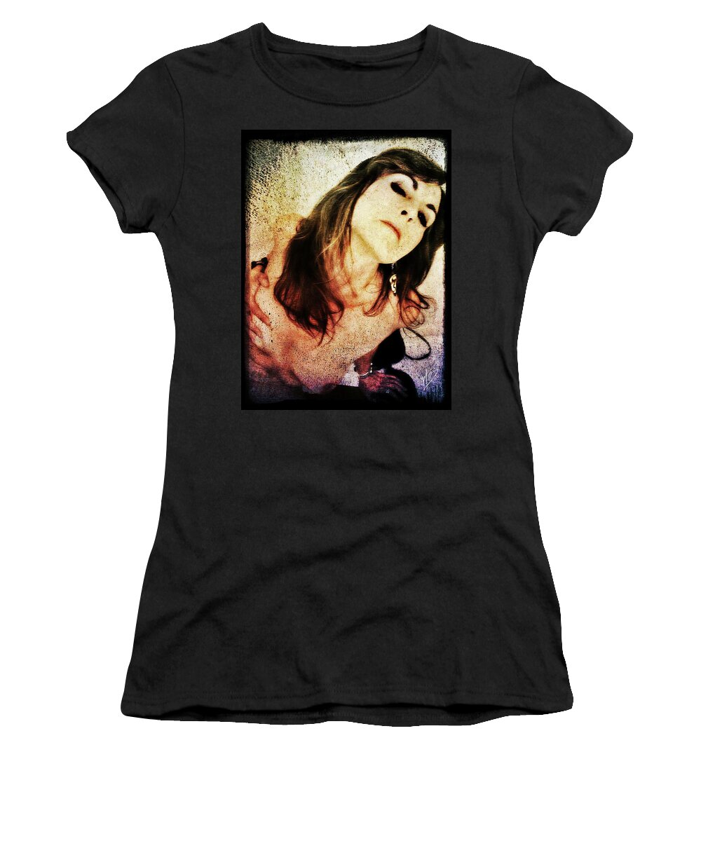 Provocative Women's T-Shirt featuring the digital art Jenn 2 by Mark Baranowski