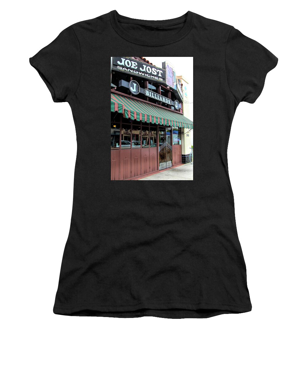 Joe Jost Women's T-Shirt featuring the photograph Joe Jost Pub Bar Long Beach Calif Since1924 by Chuck Kuhn