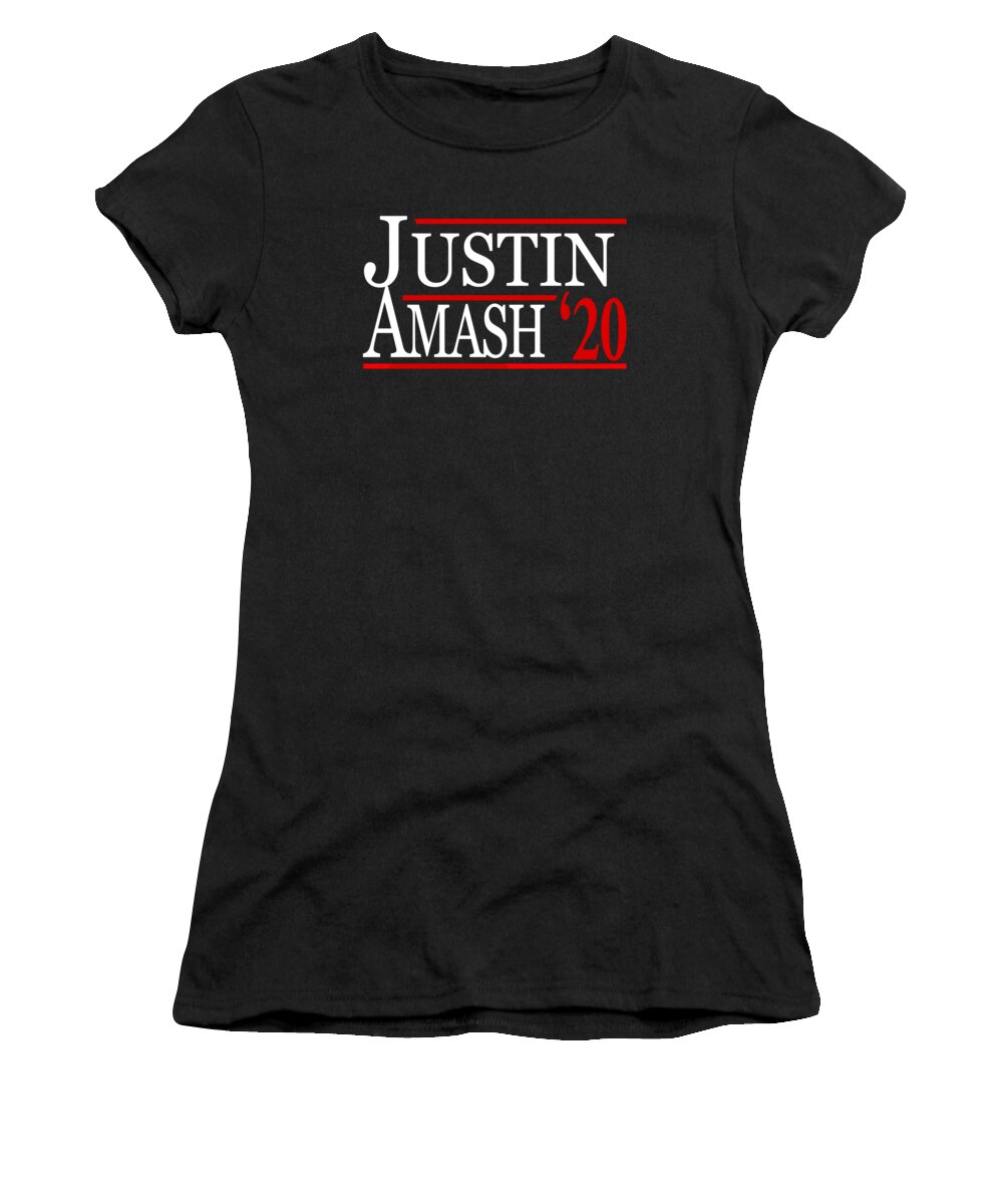 Libertarianism Women's T-Shirt featuring the digital art Justin Amash Libertarian for President 2020 by Flippin Sweet Gear