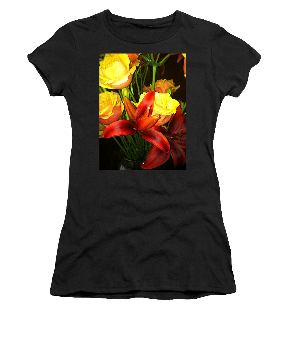 Fall Roses Women's T-Shirt featuring the photograph Kaleidoscope by Juliette Becker