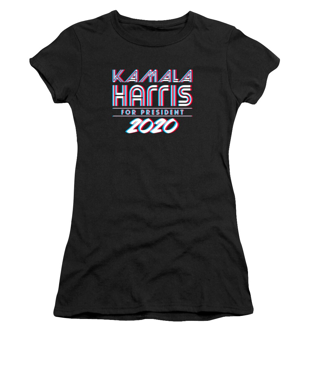 Election Women's T-Shirt featuring the digital art Kamala Harris For President 2020 3D by Flippin Sweet Gear