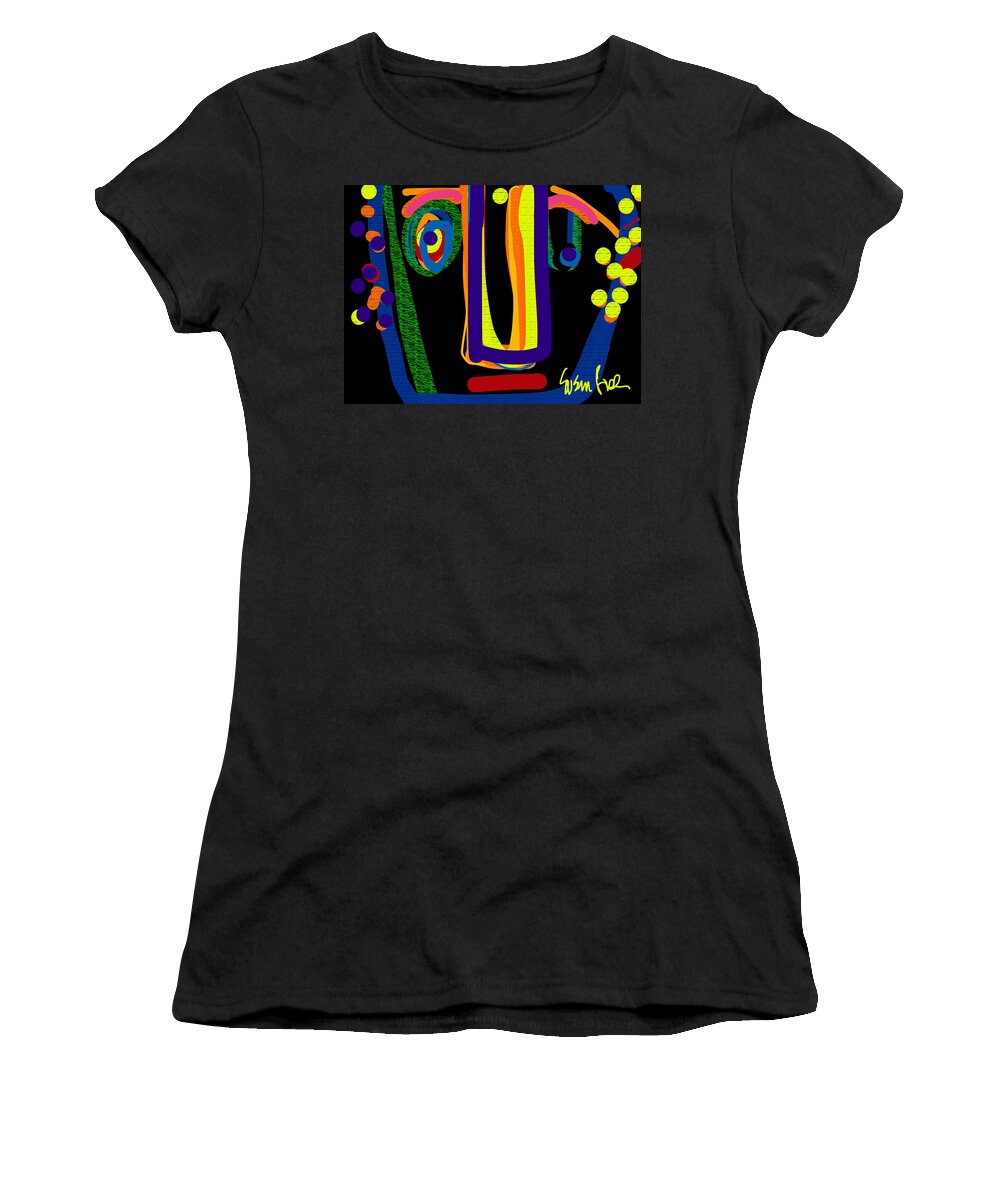 Knarley Man Women's T-Shirt featuring the digital art Knarley Man created in Memoriam to Hal Sanke by Susan Fielder