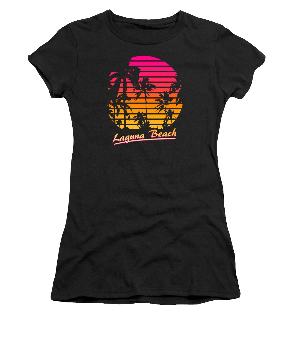 Classic Women's T-Shirt featuring the digital art Laguna Beach by Filip Schpindel