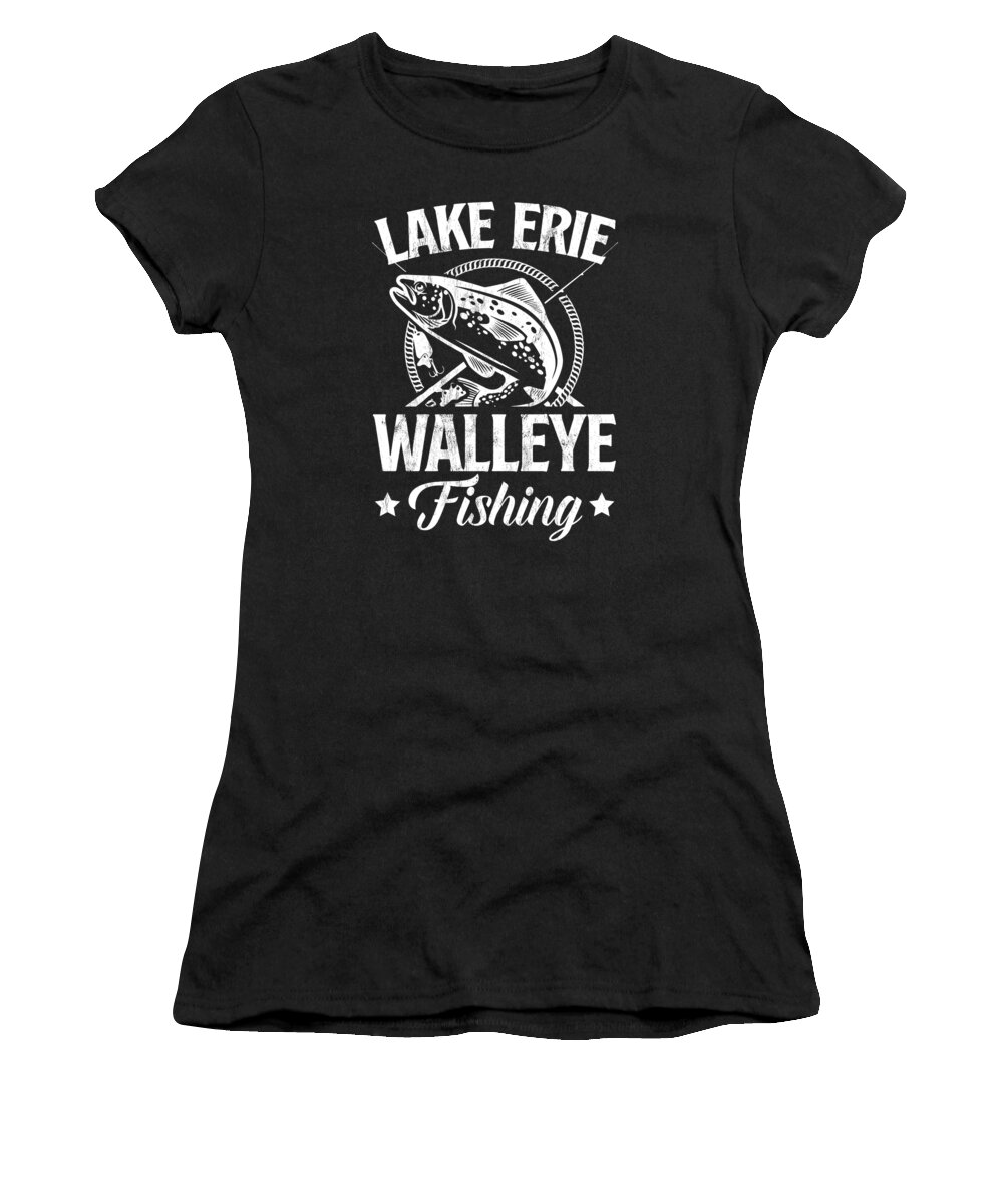 Lake Erie Walleye Fishing Women's T-Shirt by Noirty Designs - Pixels