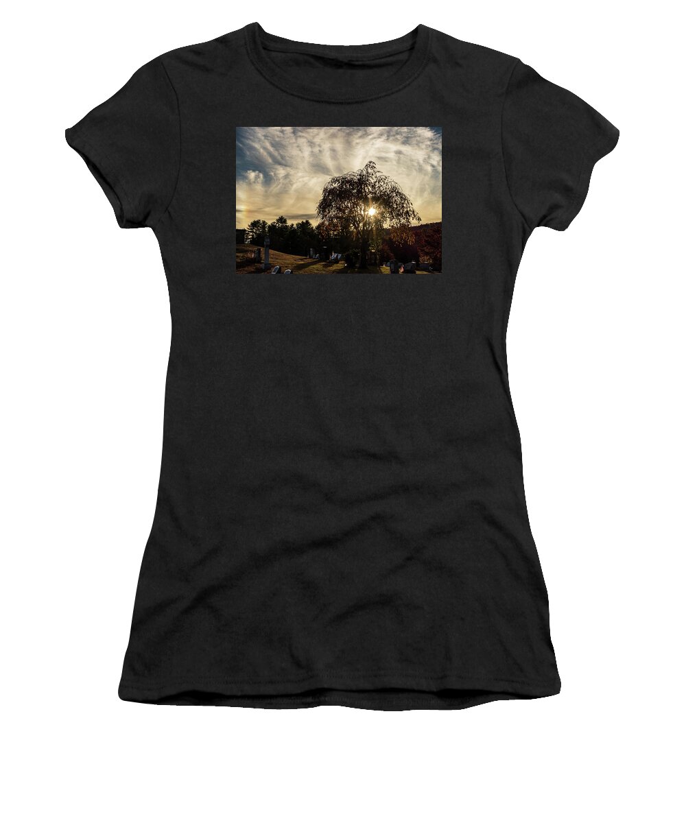 Landscapes Women's T-Shirt featuring the photograph Landscape Photography - Cemetery by Amelia Pearn