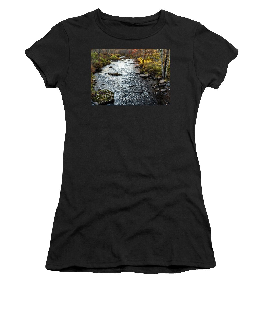 Landscapes Women's T-Shirt featuring the photograph Landscape Photography - Shohola Marsh Creek by Amelia Pearn