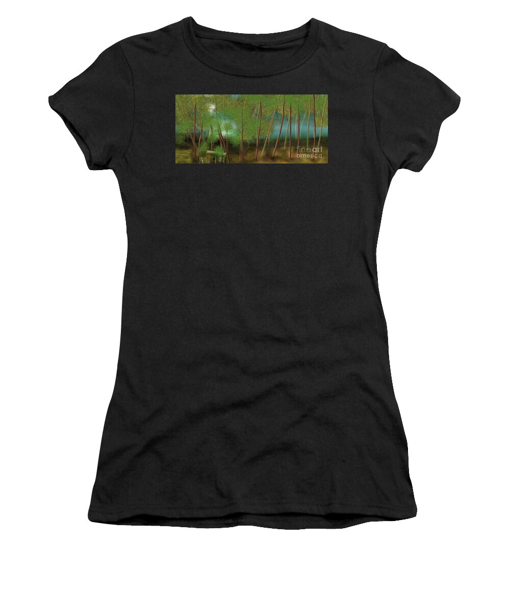 Amy Women's T-Shirt featuring the digital art Last Man Standing by Julie Grimshaw