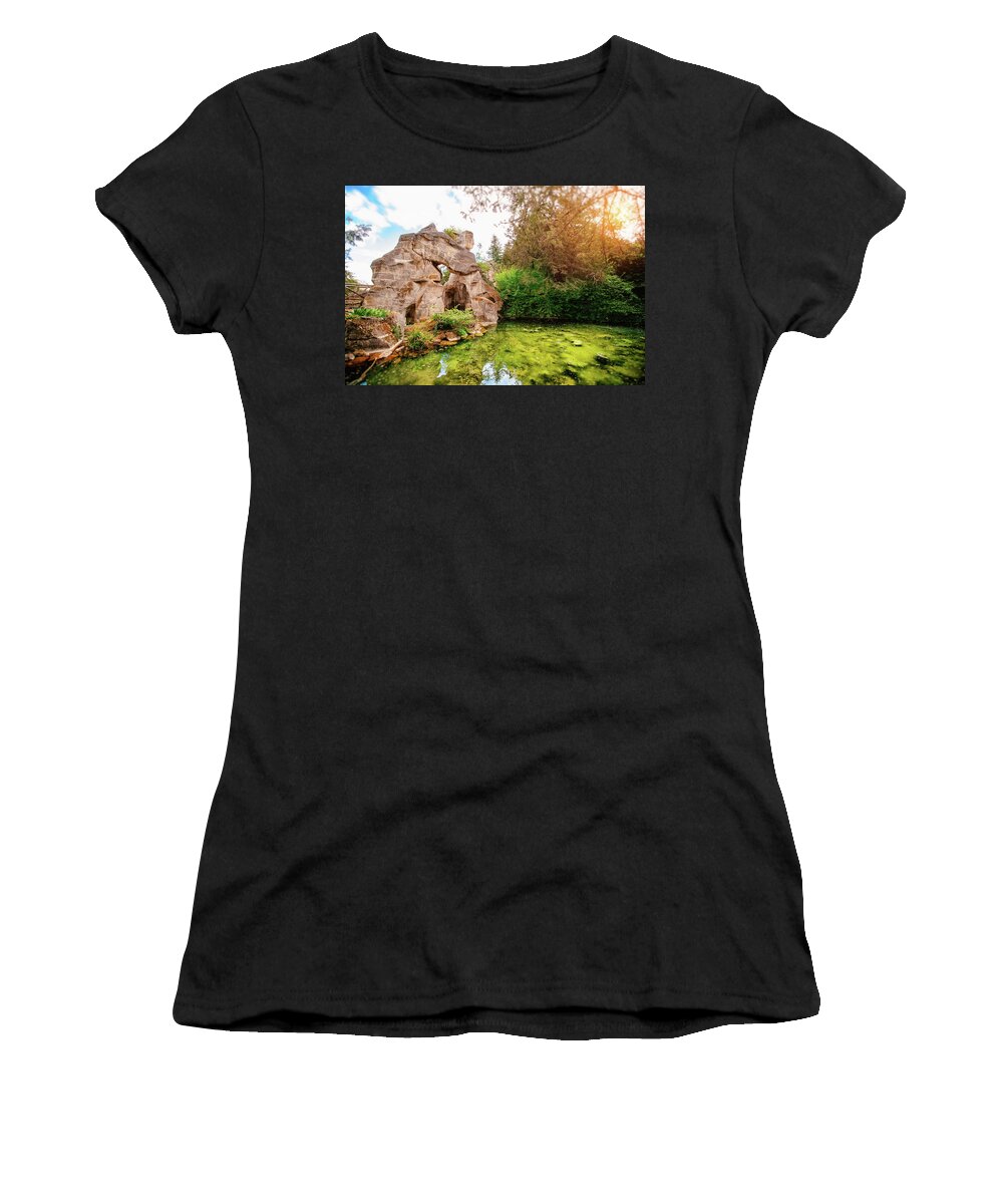 Grand Rocher Women's T-Shirt featuring the photograph Le Grand Rocher by Iryna Goodall