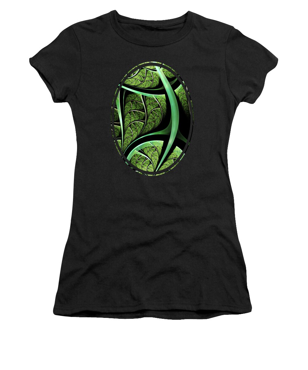 Leaf Women's T-Shirt featuring the digital art Leaf Texture by Anastasiya Malakhova