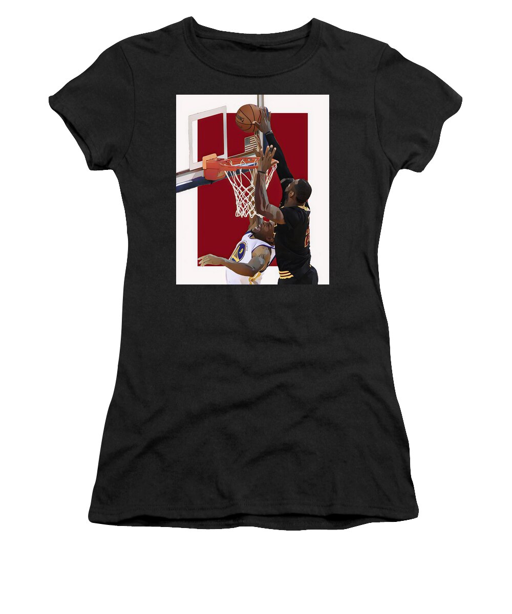Cleveland Cavaliers Retro Shirt Women's T-Shirt by Joe Hamilton