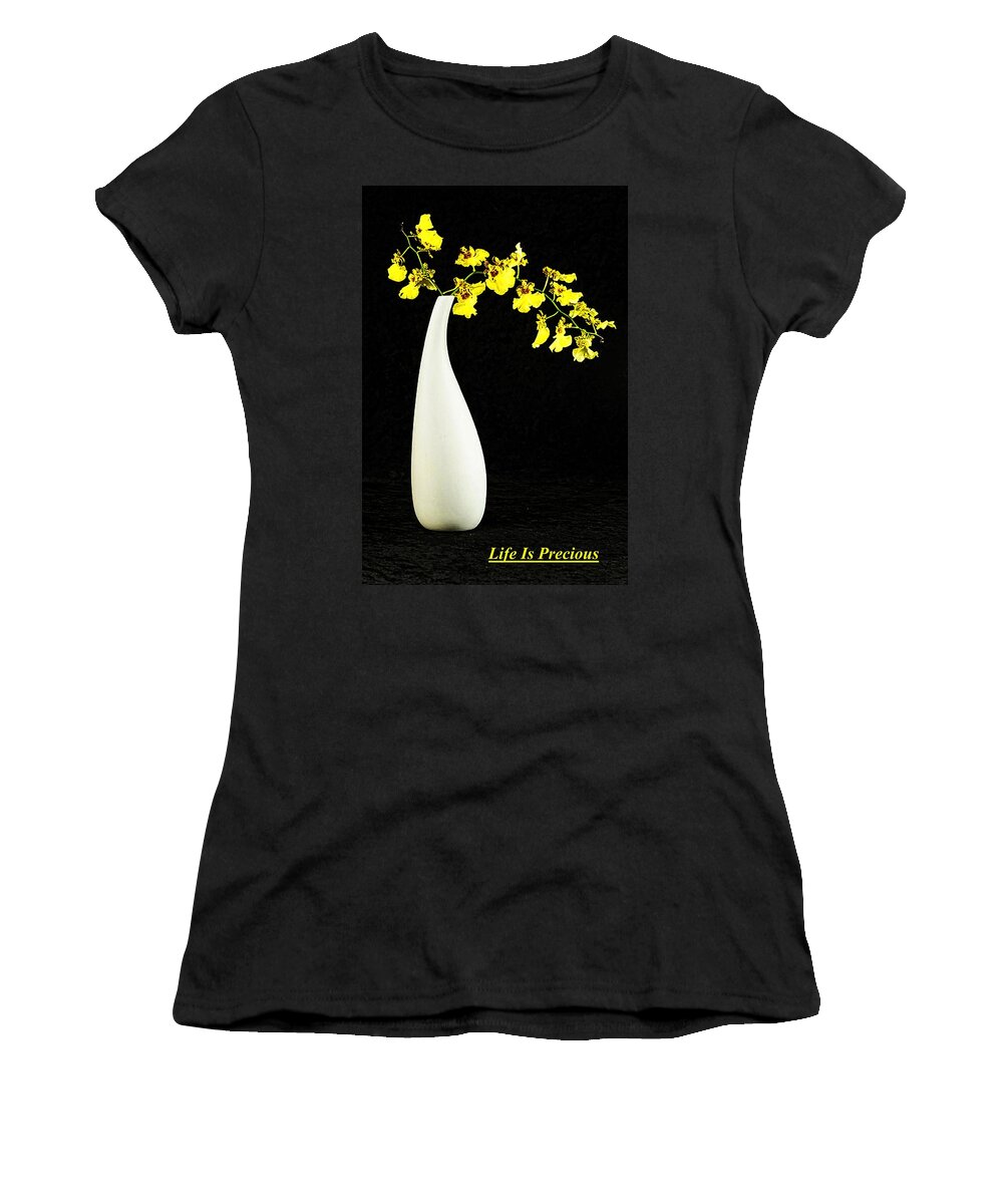 Epub Women's T-Shirt featuring the photograph Life Is Precious by Elf EVANS