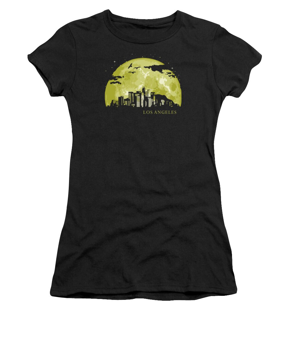 California Women's T-Shirt featuring the digital art LOS ANGELES copy by Filip Schpindel