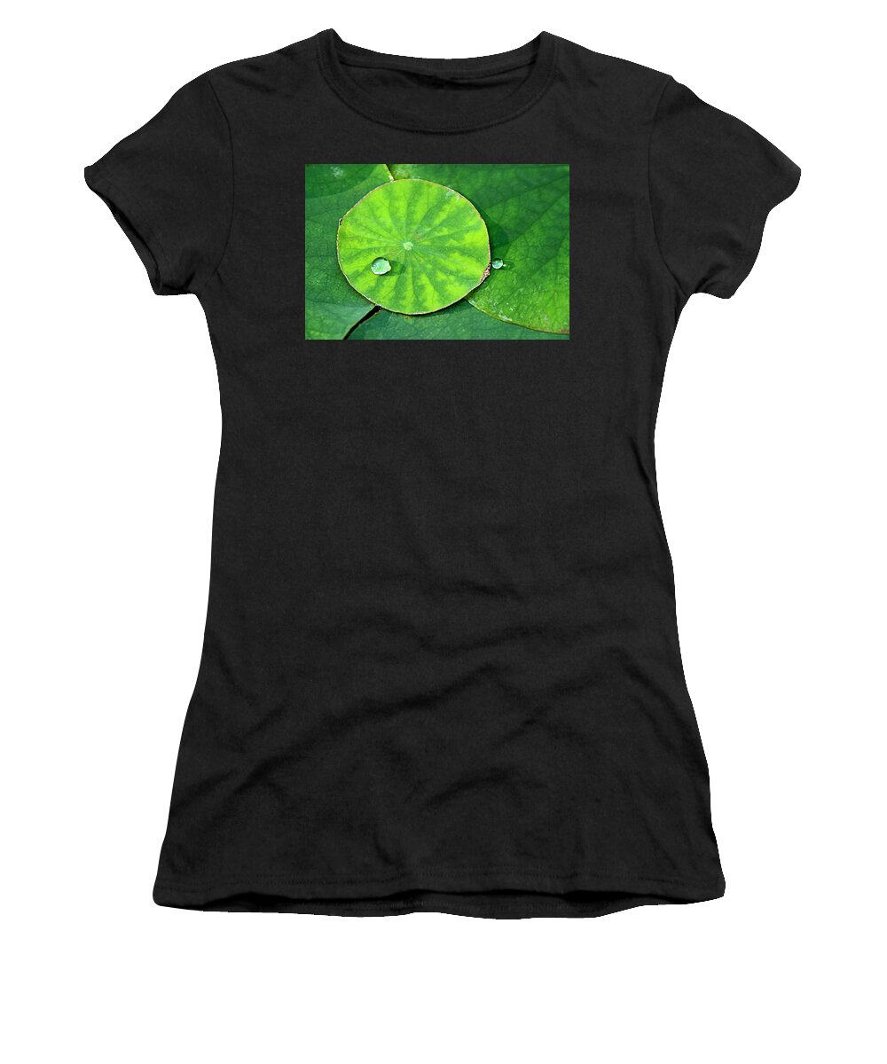 Lotus Women's T-Shirt featuring the photograph Lotus Pad Beauty by Jill Love