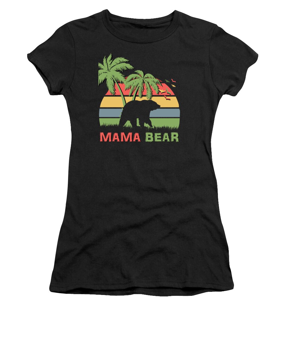 Mama Women's T-Shirt featuring the digital art Mama Bear by Megan Miller
