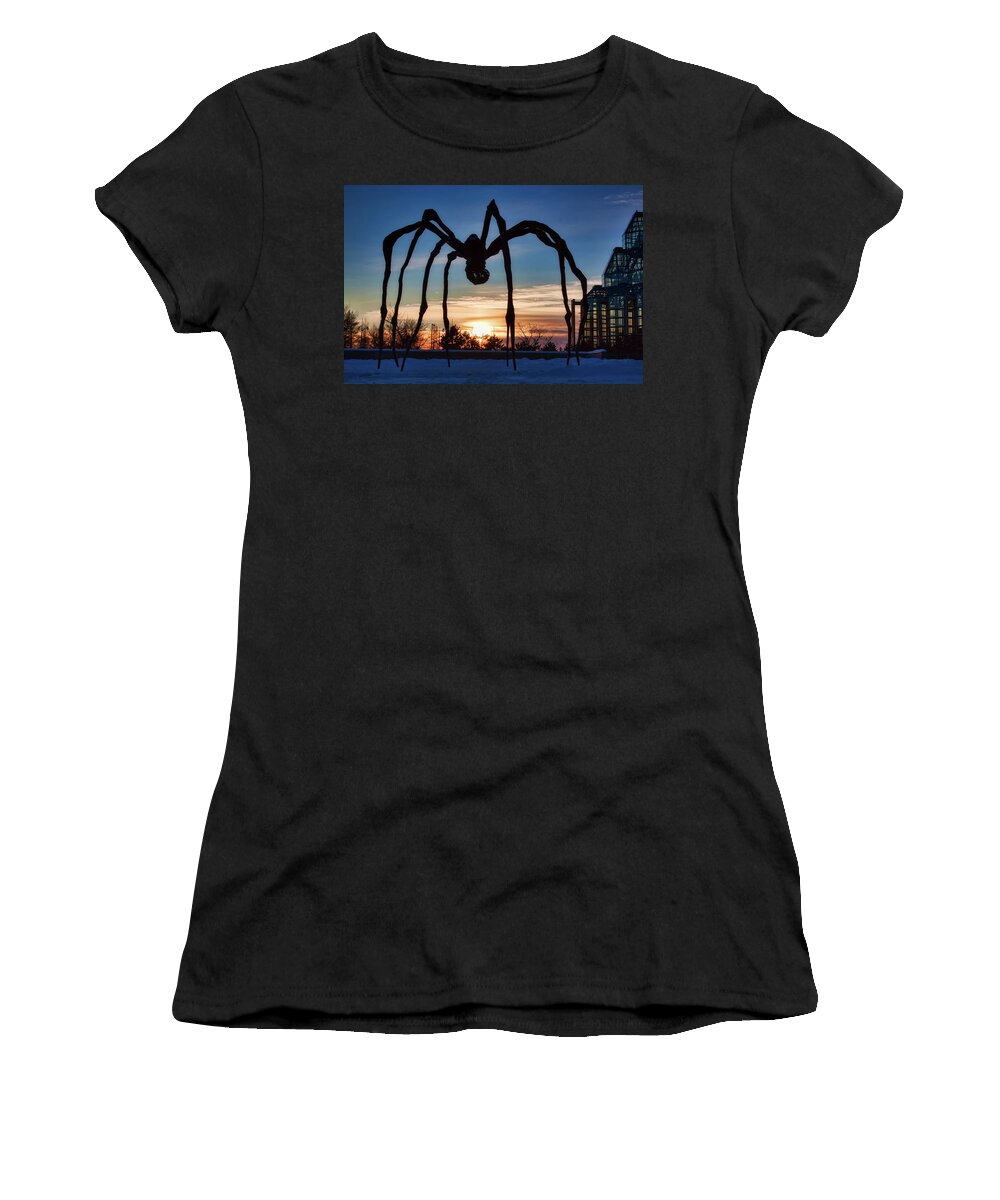 Maman Women's T-Shirt featuring the photograph Maman the Spider, Ottawa by Tatiana Travelways