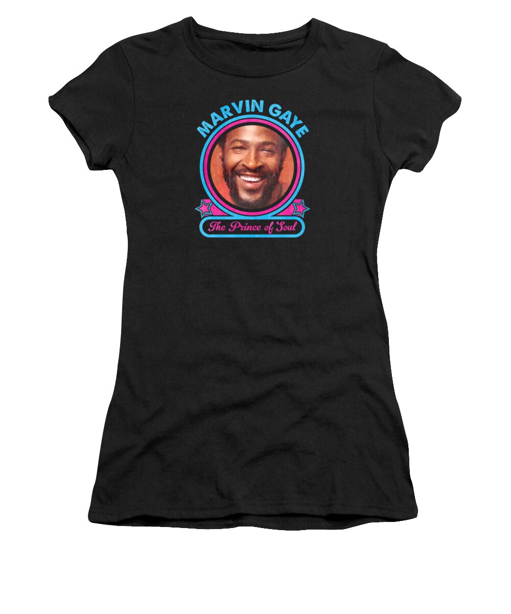 Marvin Gaye Women's T-Shirt featuring the digital art Marvin Gift For Mens Womens - Prince of Soul by Notorious Artist