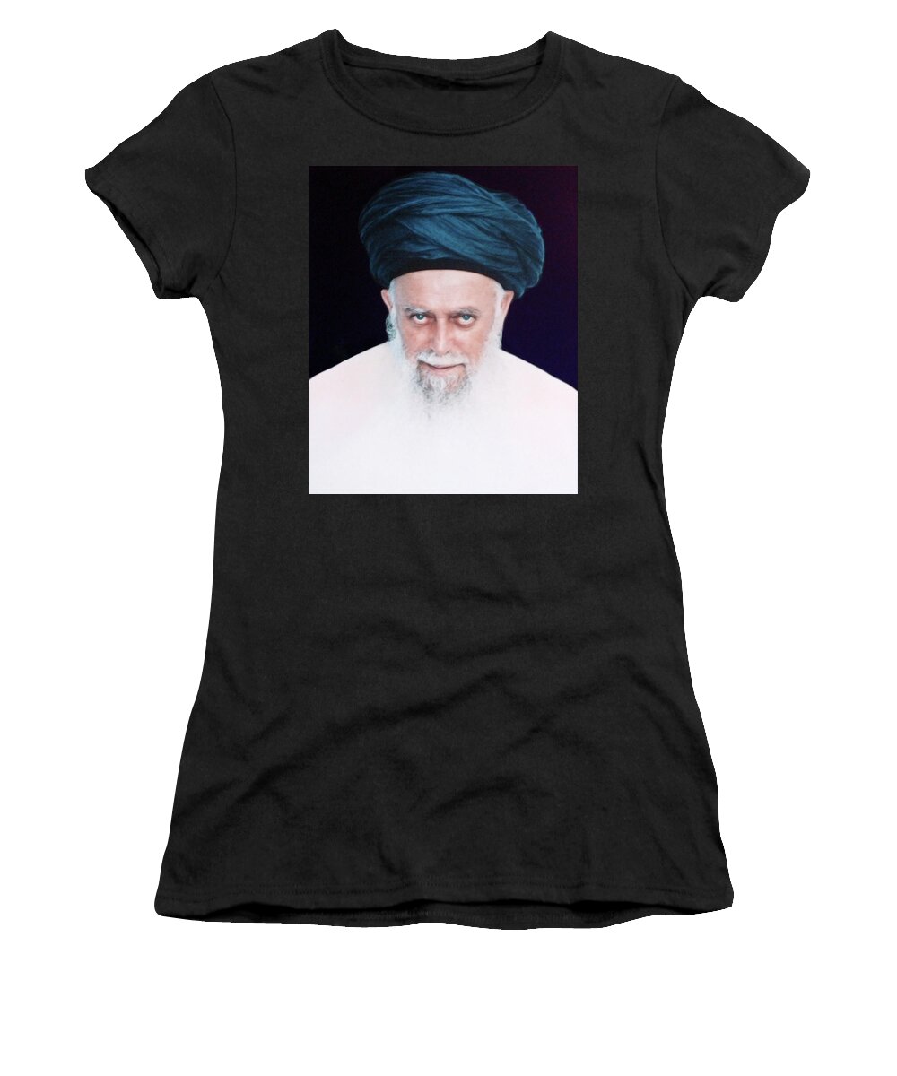 Sufi Women's T-Shirt featuring the digital art Mawlana Shaykh Nazim - The Sultan of Hearts by Sufi Meditation Center