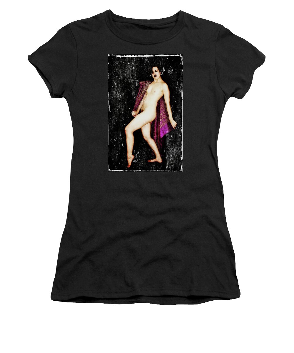 Dark Women's T-Shirt featuring the digital art Mikki 2 by Mark Baranowski