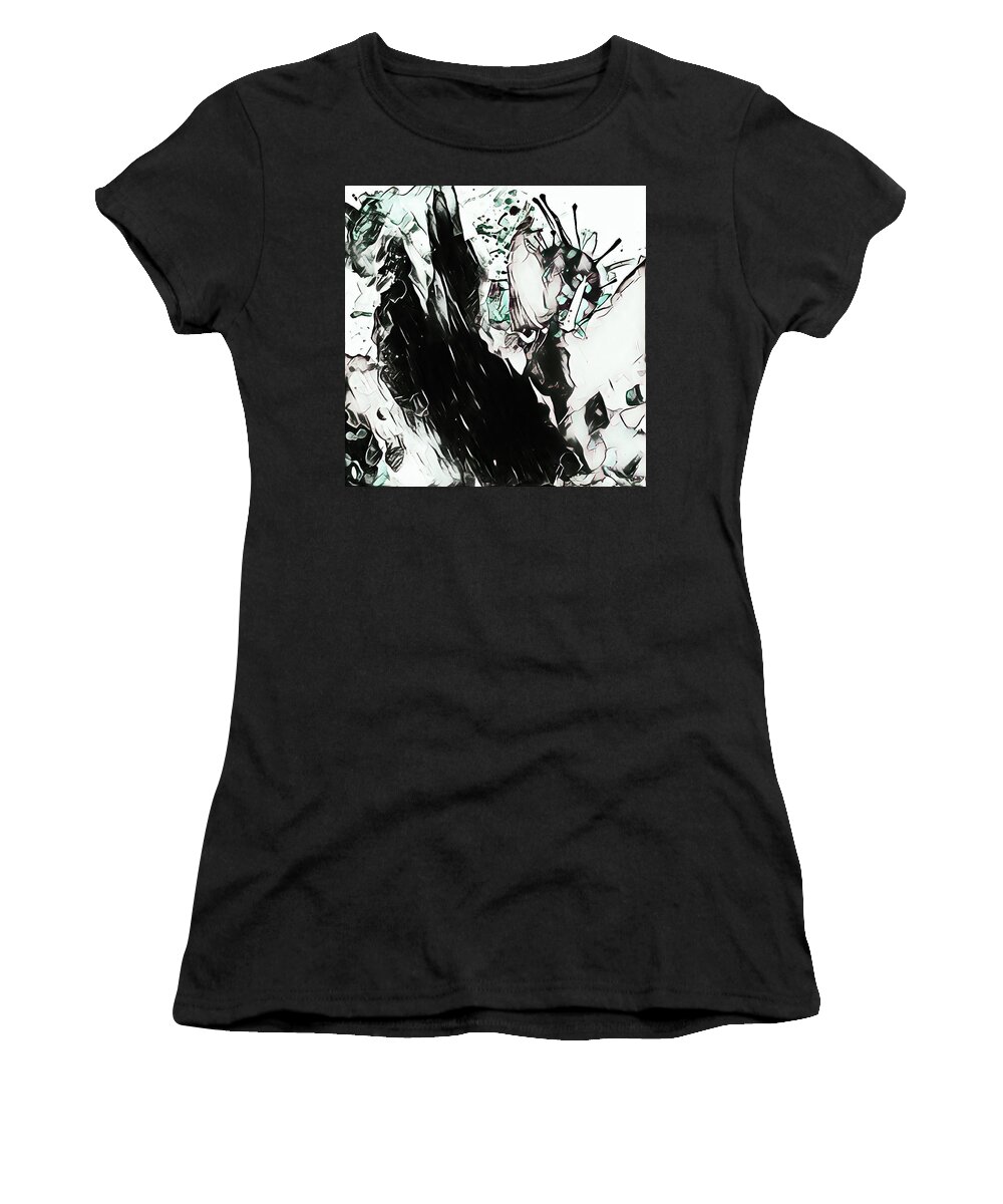  Women's T-Shirt featuring the painting Moving Up by Shemika Bussey