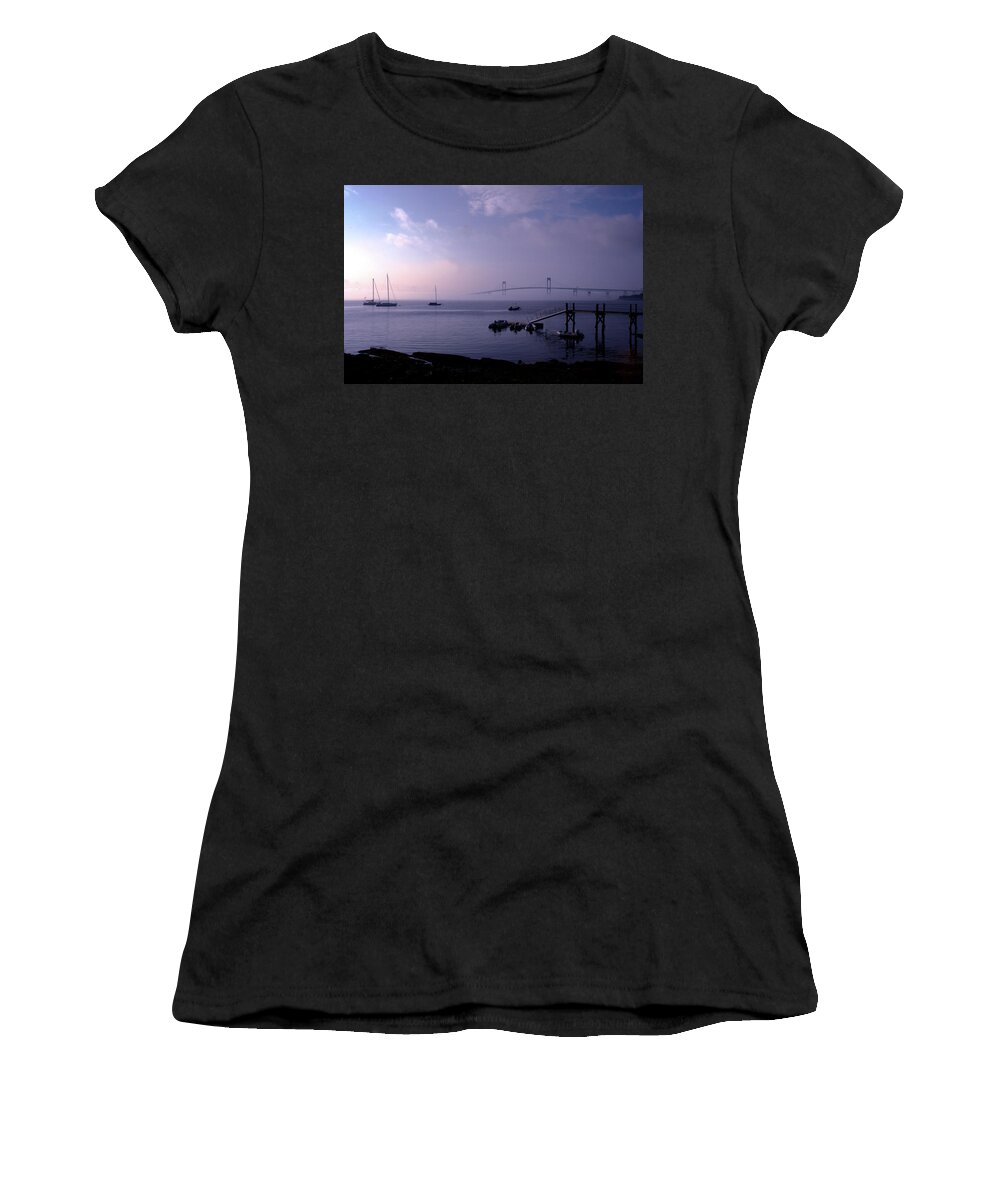 Narragansett Bay Women's T-Shirt featuring the photograph Narragansett Bay by Jim Feldman