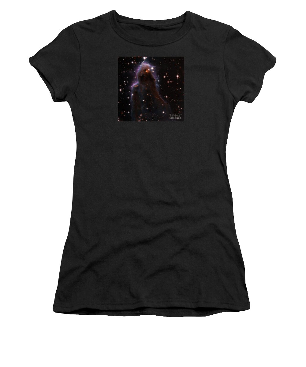J025157.5+600606 Women's T-Shirt featuring the photograph NASA Free-floating Evaporating Gaseous Globules by Rose Santuci-Sofranko
