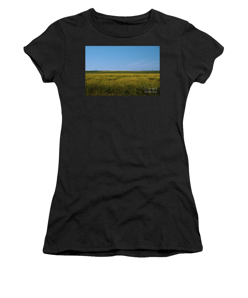 New York Women's T-Shirt featuring the photograph New York Is With Ukraine by Stef Ko