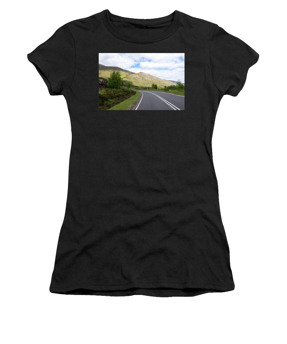 Scotland Women's T-Shirt featuring the photograph No overtaking by Steev Stamford