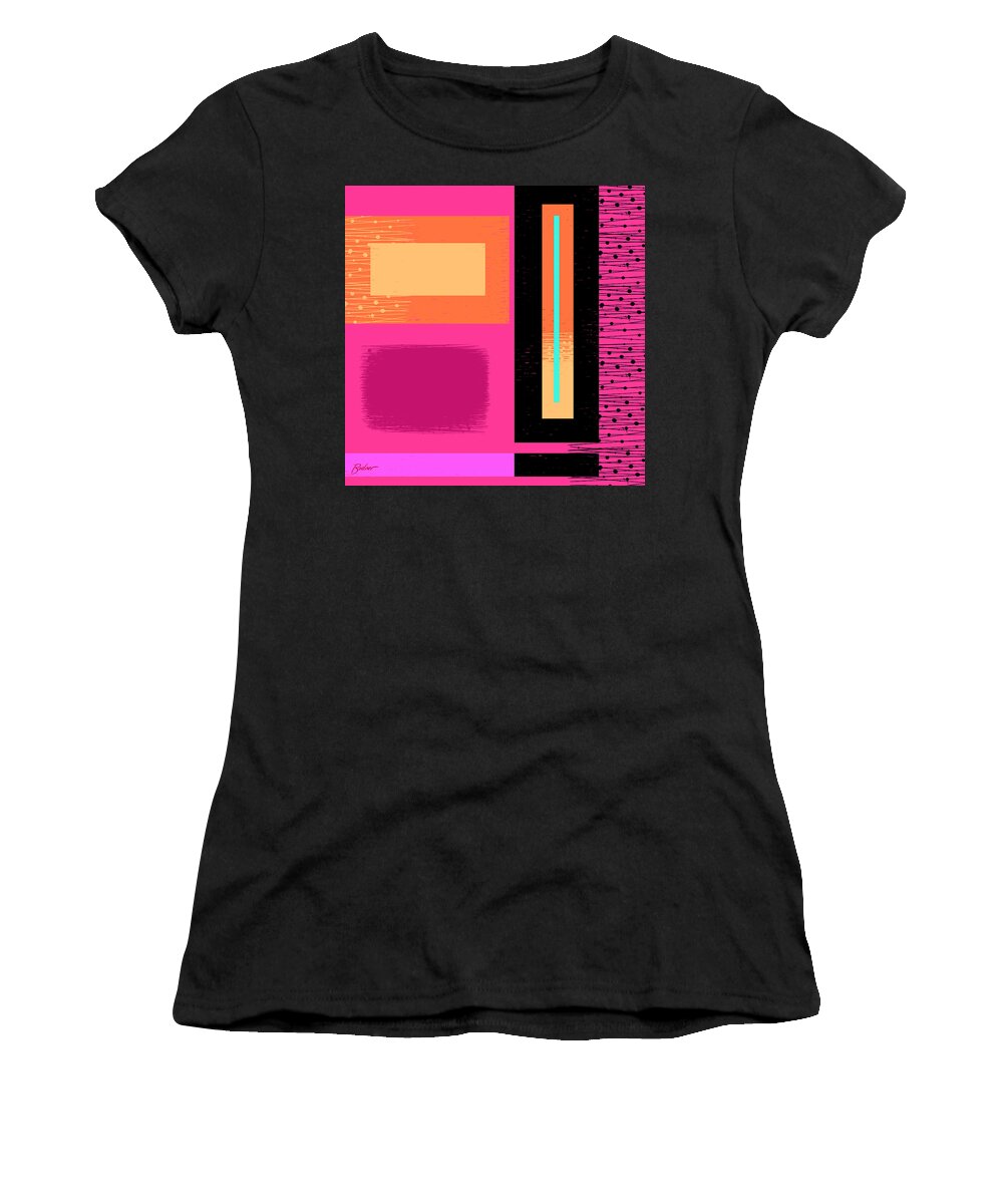 Abstract Women's T-Shirt featuring the digital art Ode to Rothko by Alan Bodner