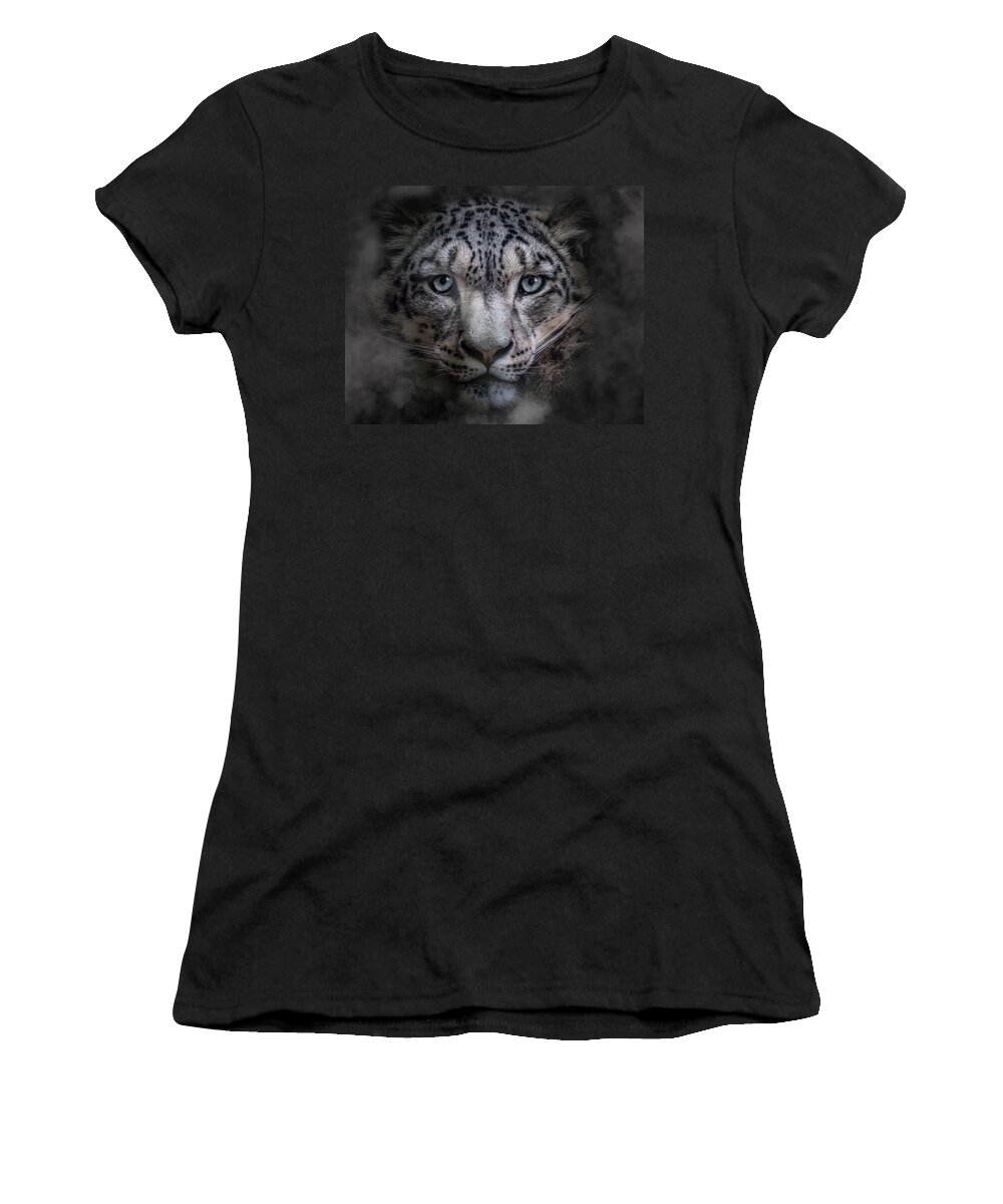 Animals Women's T-Shirt featuring the photograph Out of the mist by Chris Boulton